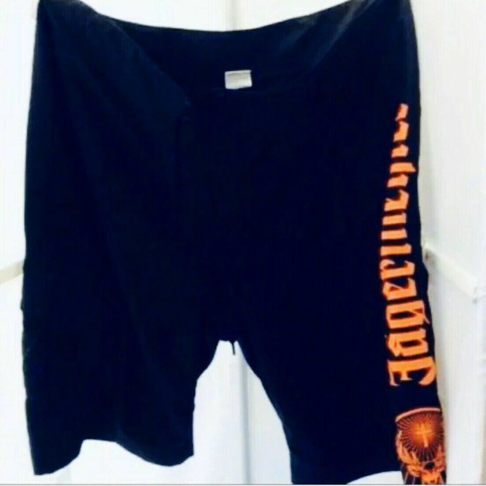 Jagermeister Shorts Size XL Black Beach Pockets